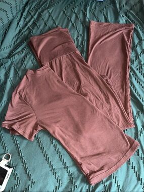 Amazon Women's brown Track Pants & Joggers Set